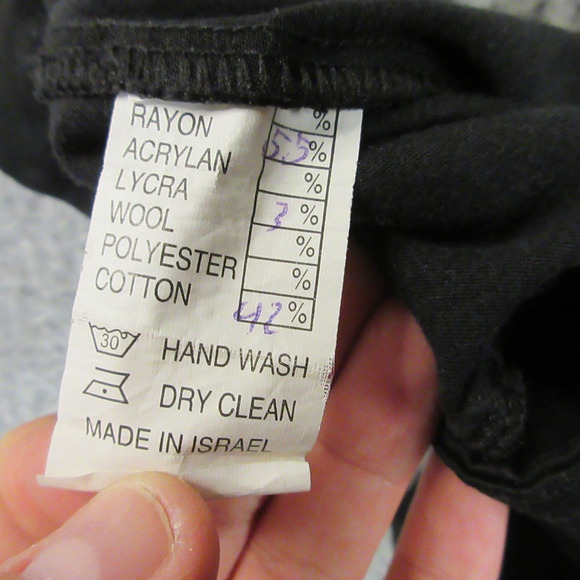 Alembika Womens Barrel Leg Pants size 3 Balloon Jogger Stretch Black Minimal - Picture 3 of 8